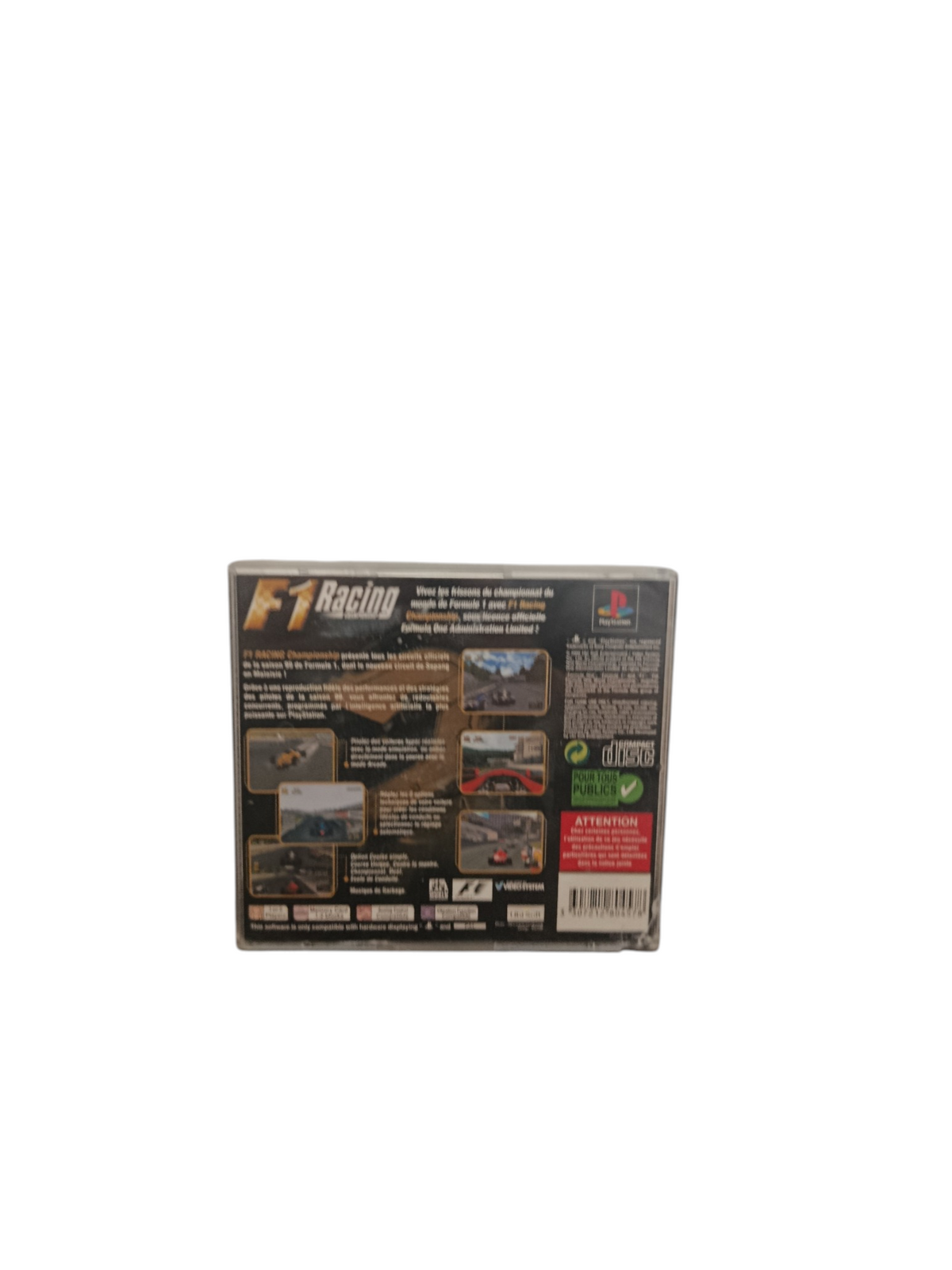 F1 Racing Playstation 1 (PS1) Seconde vie