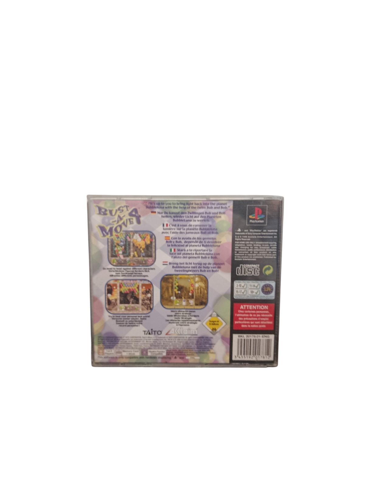 Bust A Move 4 Playstation 1 (PS1) Seconde vie