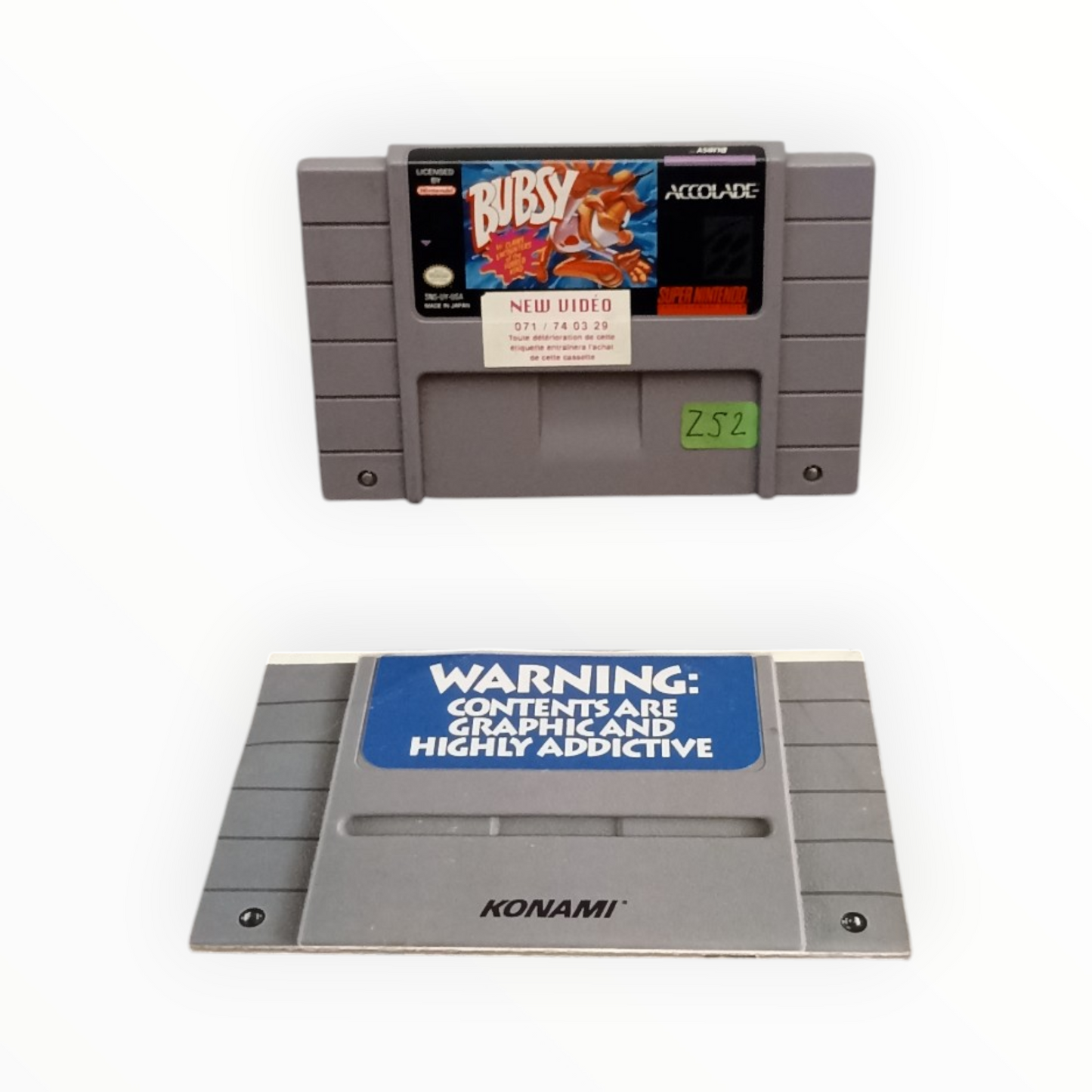 Bubsy Super Nintendo (SNES) Complet en boîte avec notice