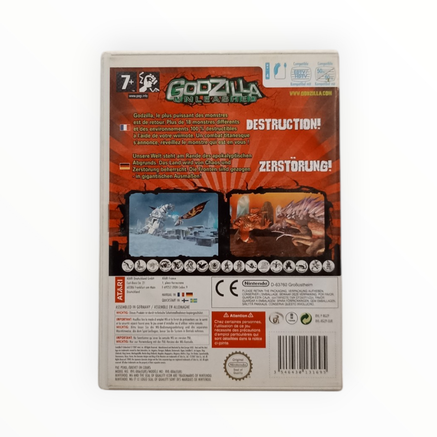 Godzilla Unleashed Nintendo Wii
