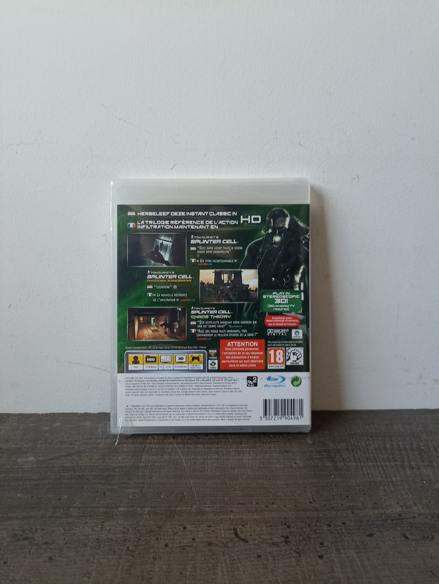 Tom Clancy's Splinter Cell Trilogy Blister PS3