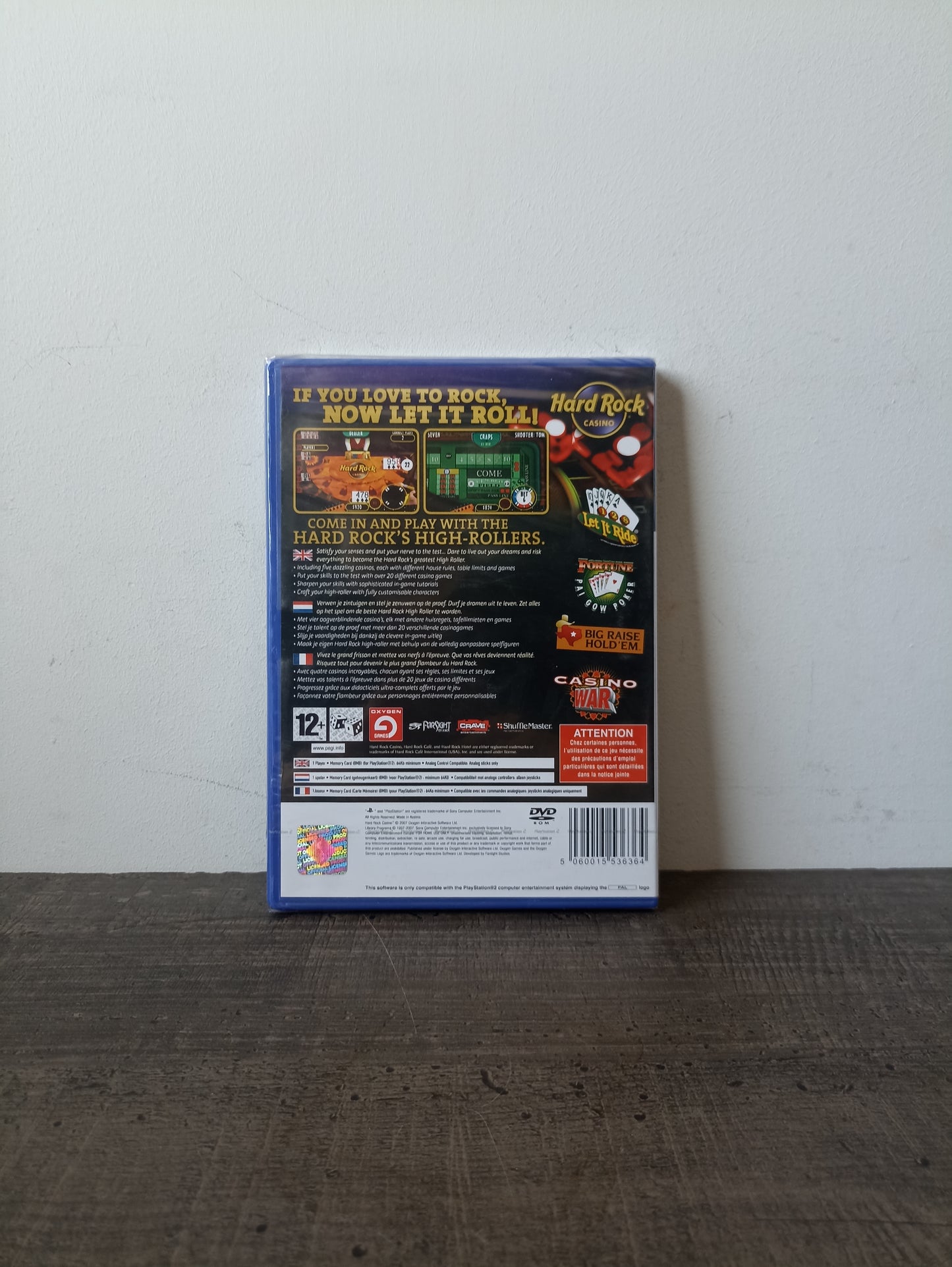 Hard Rock Casino blister ps2