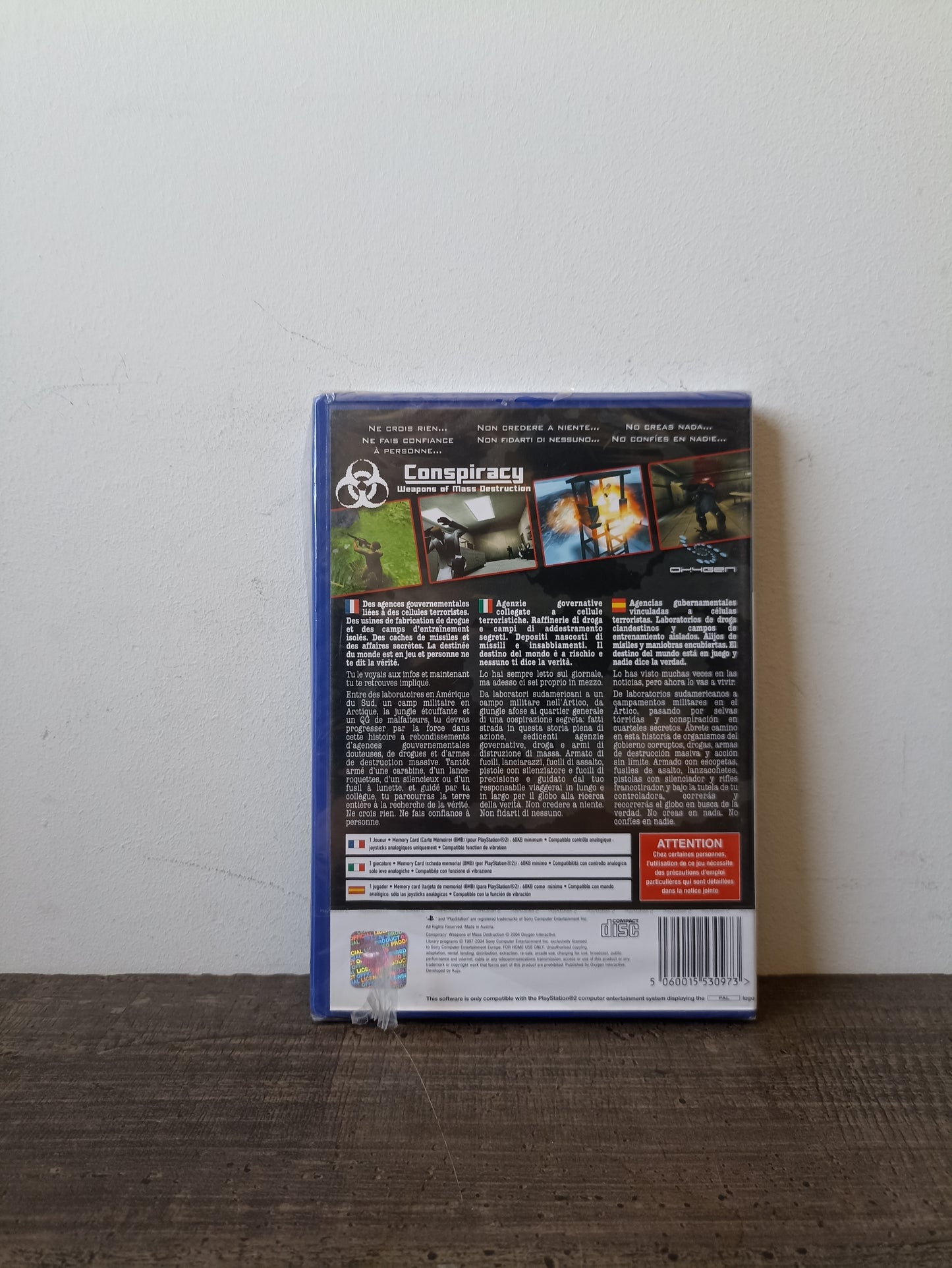 Conspiracy: Weapons of Mass Destruction blister ps2