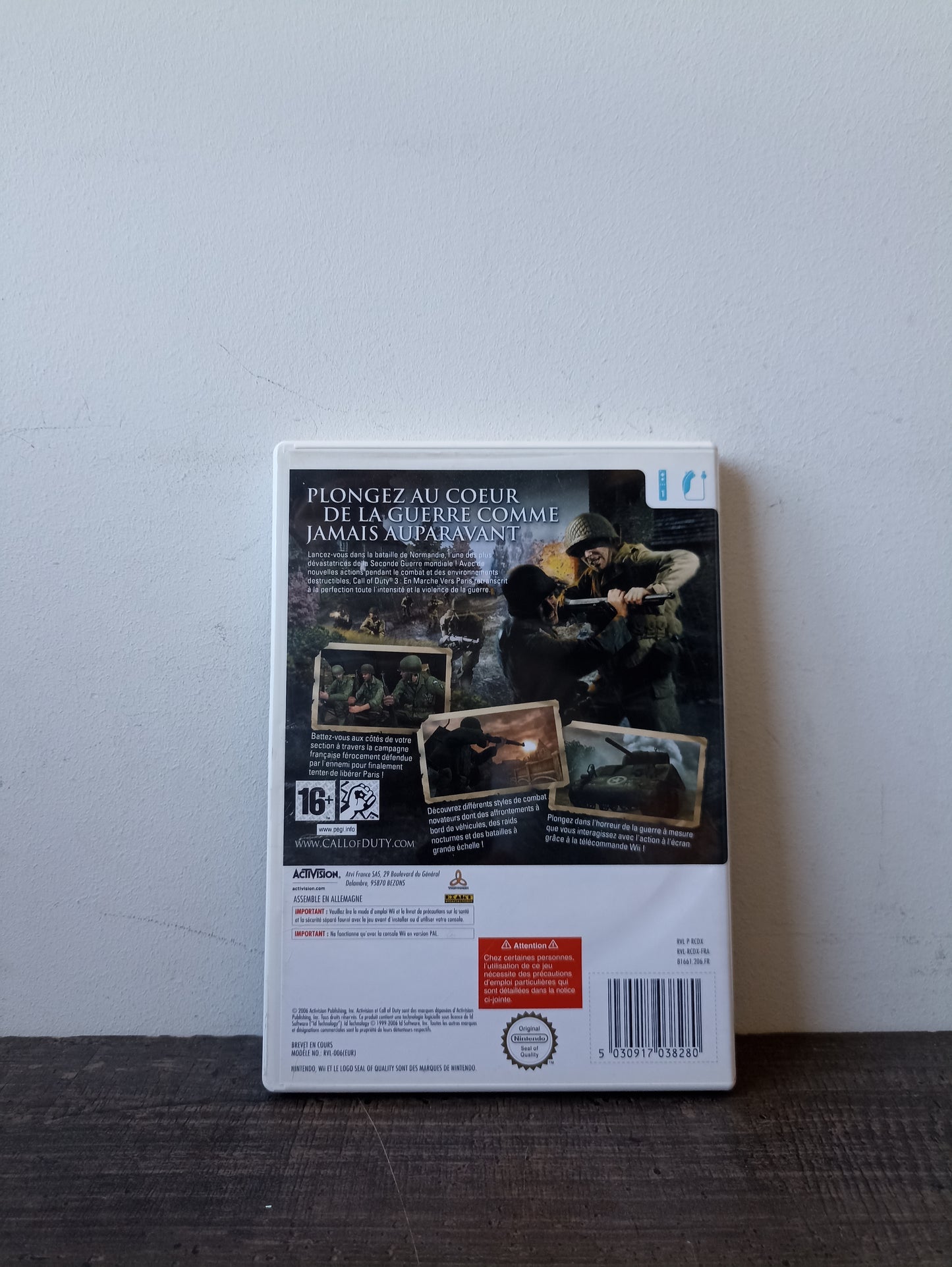 Call of Duty 3 : En Marche vers Paris WII