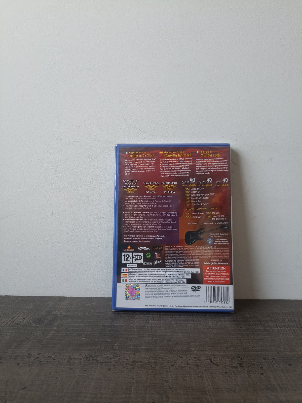 Guitar Hero Aerosmith PS2 blister