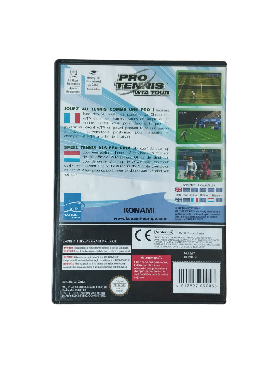 Pro Tennis WTA Tour GameCube