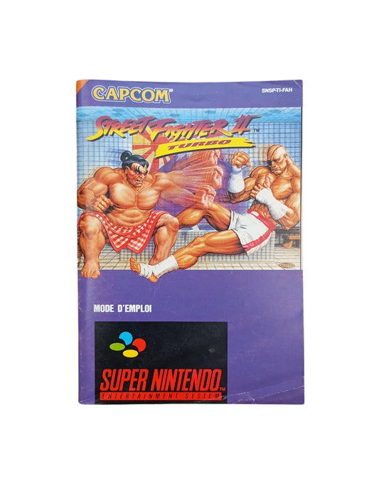 Notice Street Fighter Turbo II Super NIntendo (SNES)