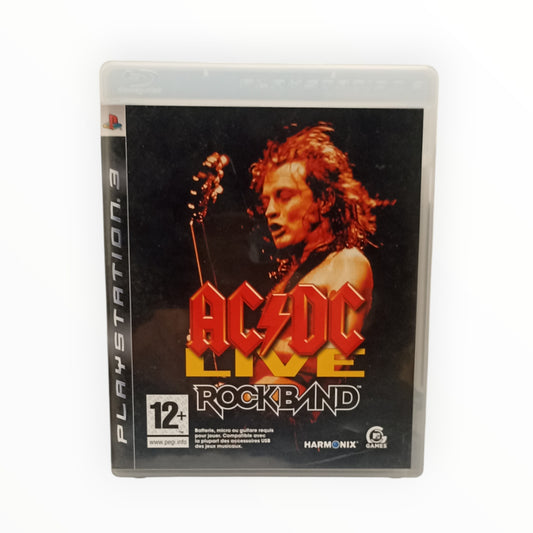 Jeu AC/DC Live Rock Band sur PlayStation 3 complet avec boîte, notice et disque" />
