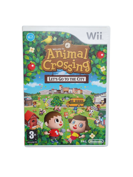 Animal Crossing Let’s Go to the City complet en boîte avec notice Nintendo Wii