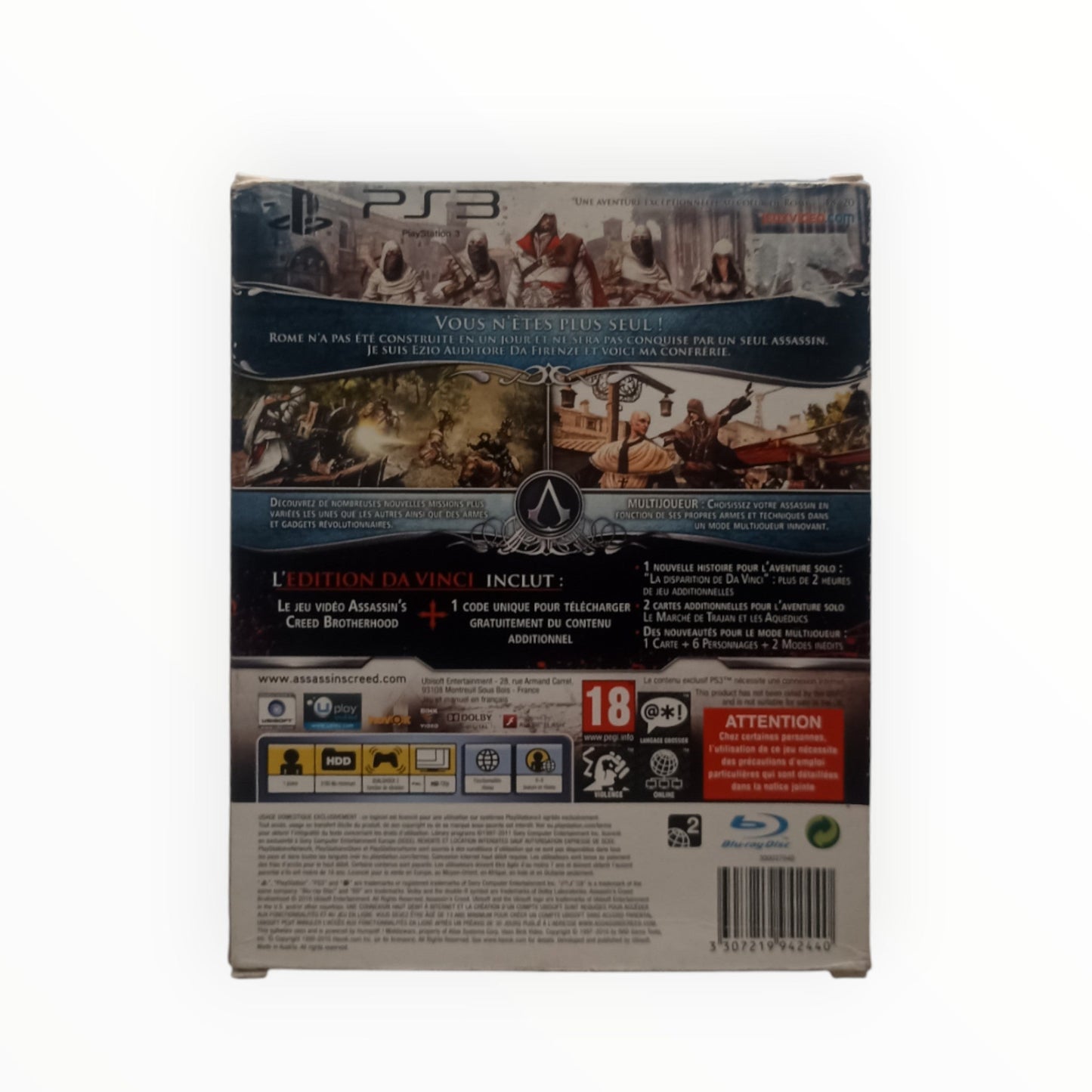 Assassin’s Creed: Brotherhood – Édition Da Vinci – PlayStation 3 (PS3) – Complet - Masaru