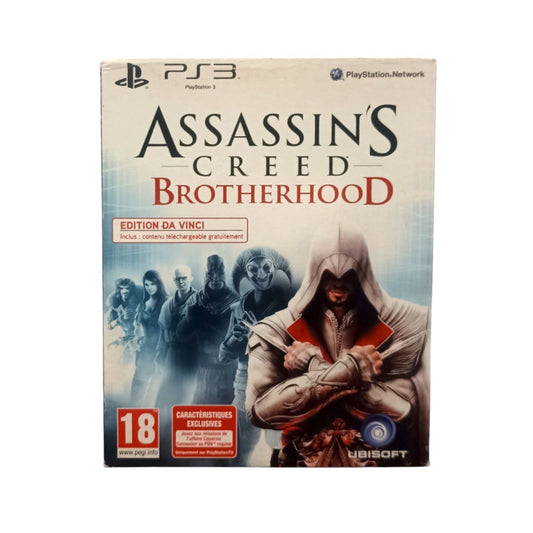 Jeu Assassin’s Creed Brotherhood Édition Da Vinci complet PlayStation 3 avec coffret collector et notice originale