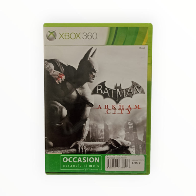Batman Arkham City – Xbox 360 – Sans notice (boîte + disque)