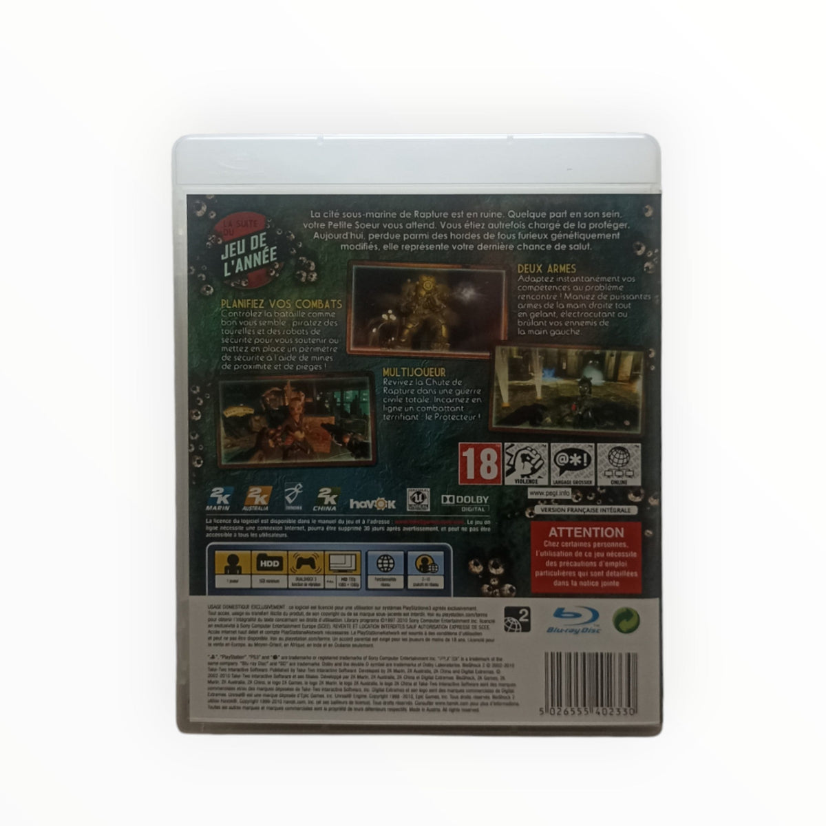 BioShock 2 – Édition Rapture – PlayStation 3 (PS3) – Complet - Masaru