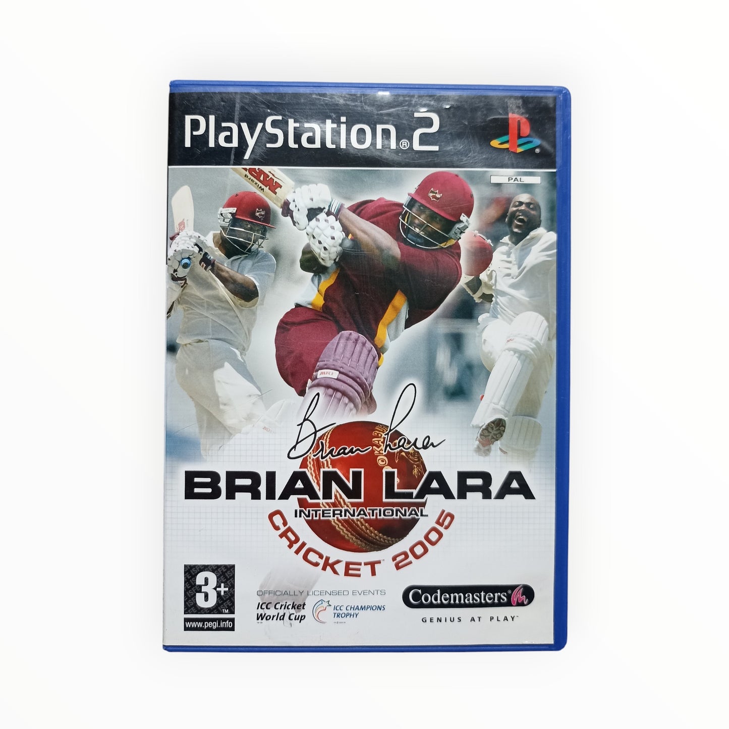 Brian Lara International Cricket 2005 PlayStation 2 PS2 PAL disque original fonctionnel nickel