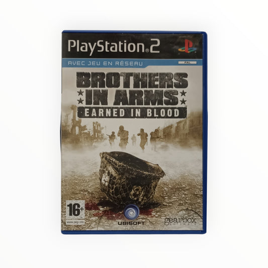 Brothers in Arms Earned in Blood sur PS2 complet avec boîte, notice et disque