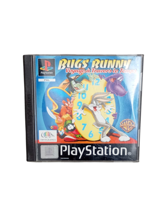 Bugs Bunny Voyage à Travers le Temps PlayStation 1 complet version française en boîte avec disque et notice