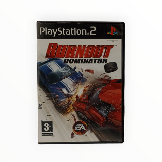 Jeu Burnout Dominator sur PlayStation 2 complet avec boîte, notice et disque