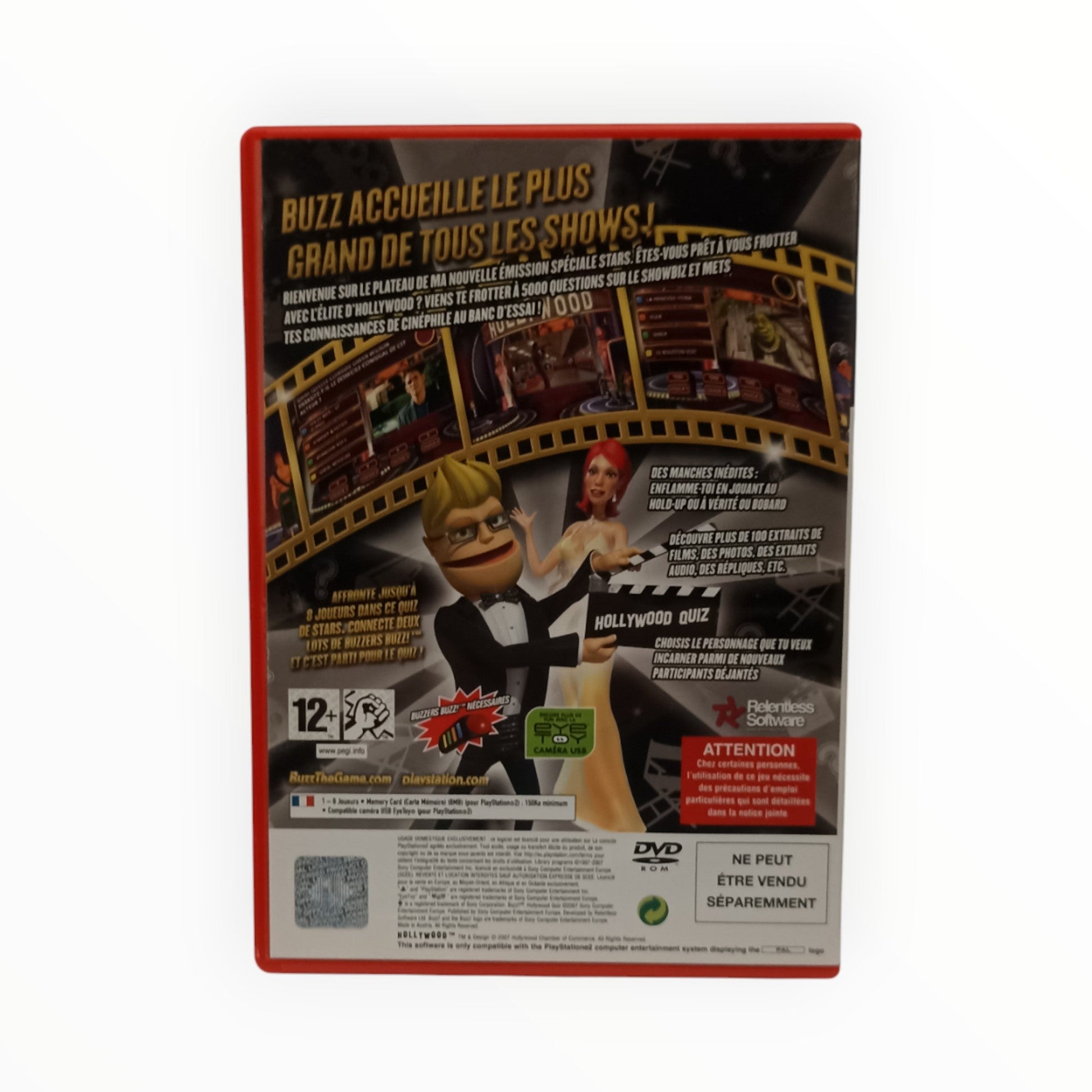 Buzz! Hollywood Quiz – PlayStation 2 – Complet - Masaru