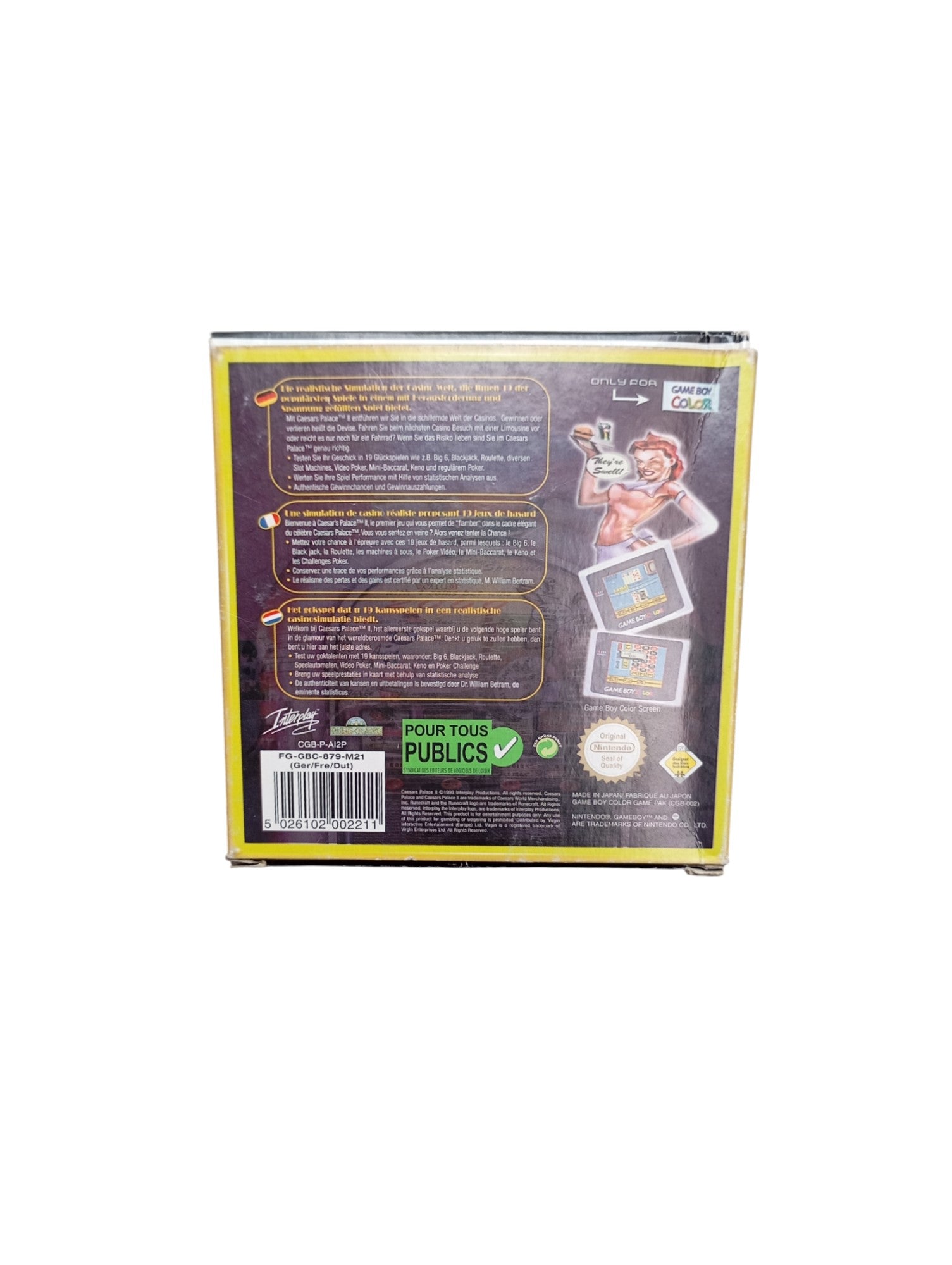 Caesars Palace II – Nintendo Game Boy Color - Masaru