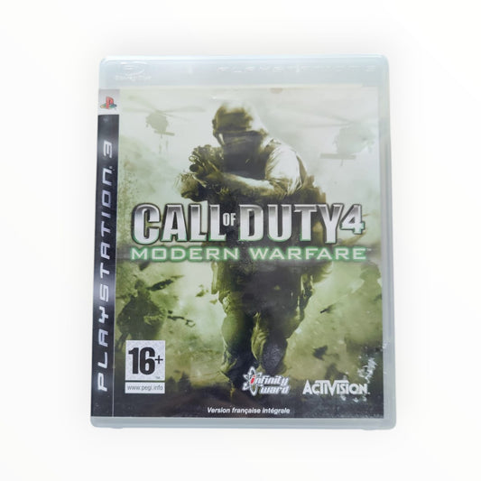 Call of Duty 4 Modern Warfare complet sur PS3 avec boîte et disque originaux