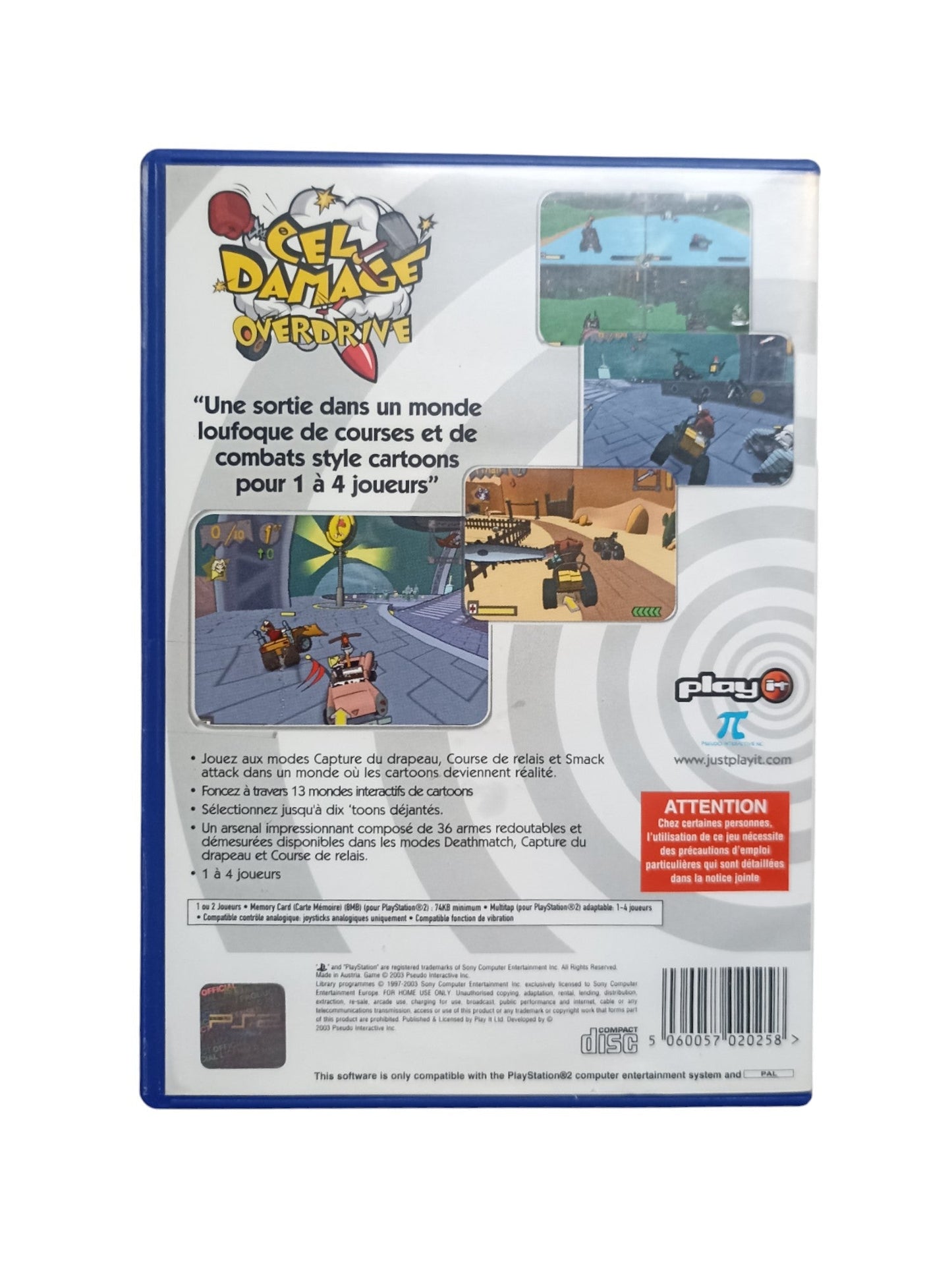 Cel Damage Overdrive (PS2) – Complet avec notice - Masaru