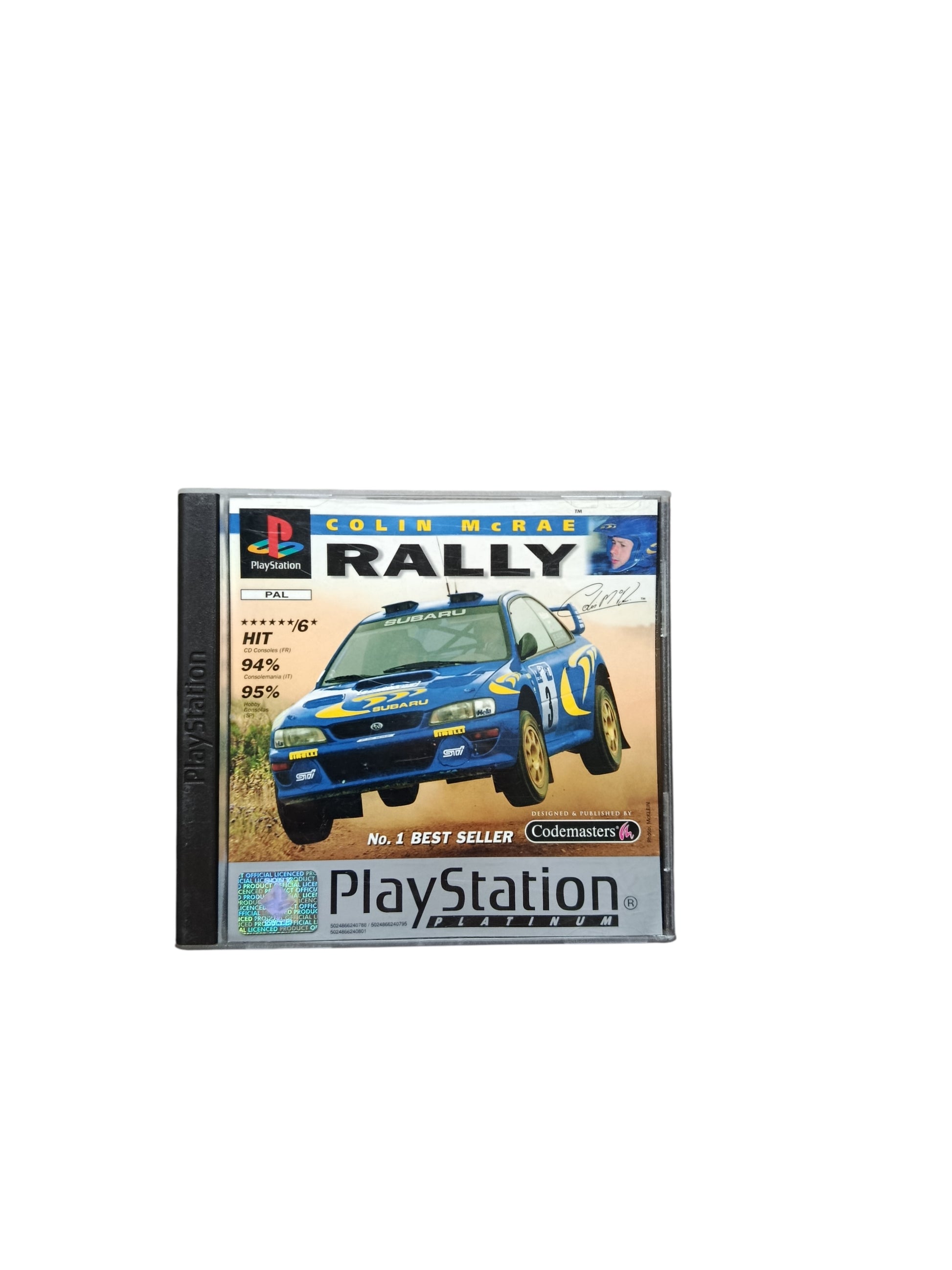 Colin McRae Rally Platinum PlayStation 1 PS1 PAL disque original fonctionnel nickel