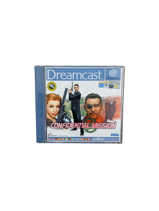 Confidential Mission Sega Dreamcast complet en boîte avec disque et notice
