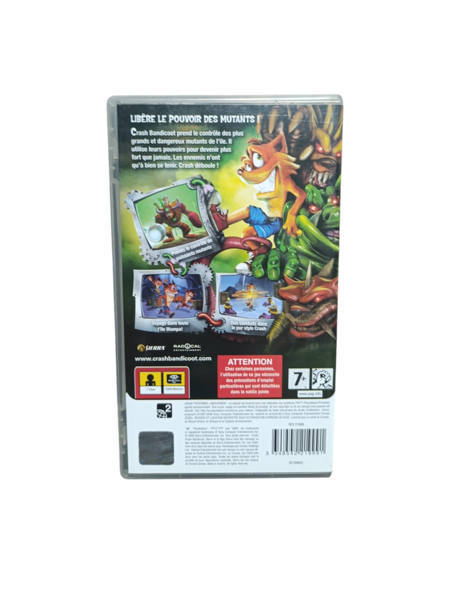 Crash Génération Mutant – PlayStation Portable (complet en boîte avec notice) - Masaru
