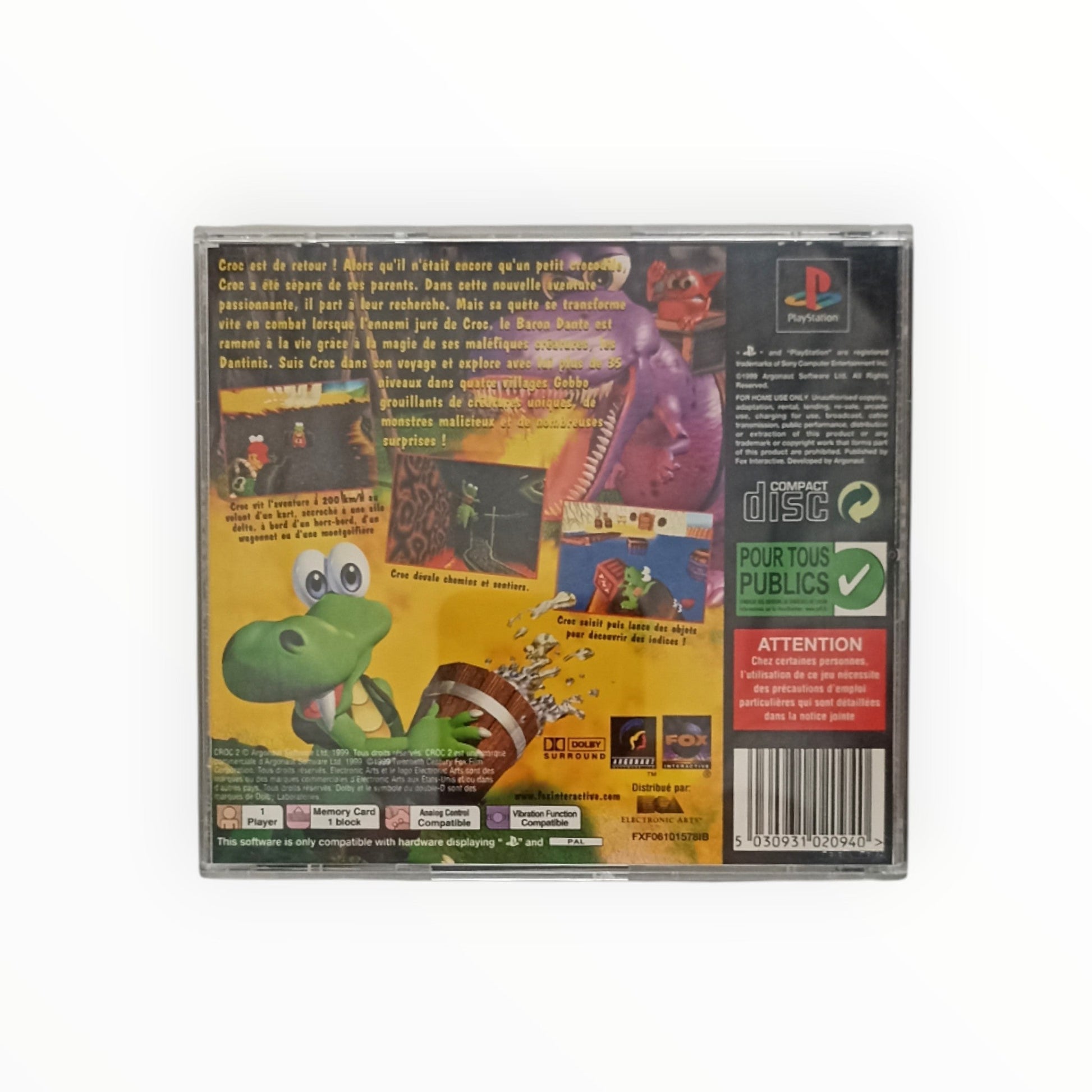 Croc 2 Playstation 1 (PS1) - Masaru