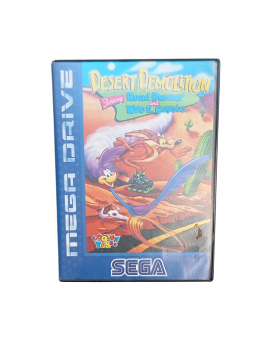 Desert Demolition Sega Mega Drive complet en boîte avec cartouche et notice