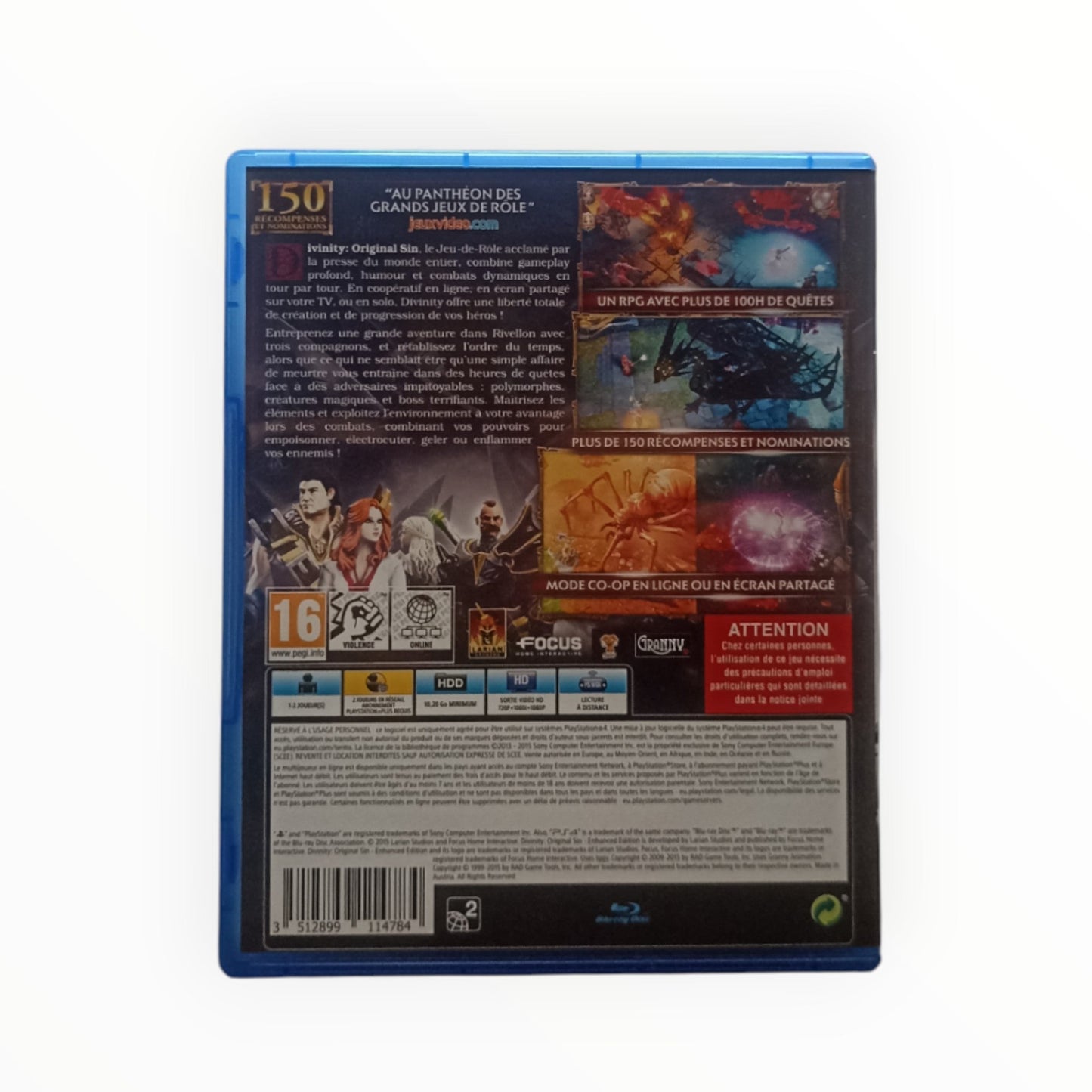 Divinity: Original Sin – Enhanced Edition – PlayStation 4 (PS4) – Complet - Masaru