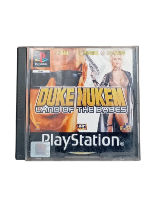 Duke Nukem Land of the Babes PlayStation 1 complet en boîte avec disque et notice
