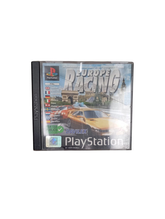 Europe Racing PlayStation 1 PS1 complet en boîte avec disque et notice
