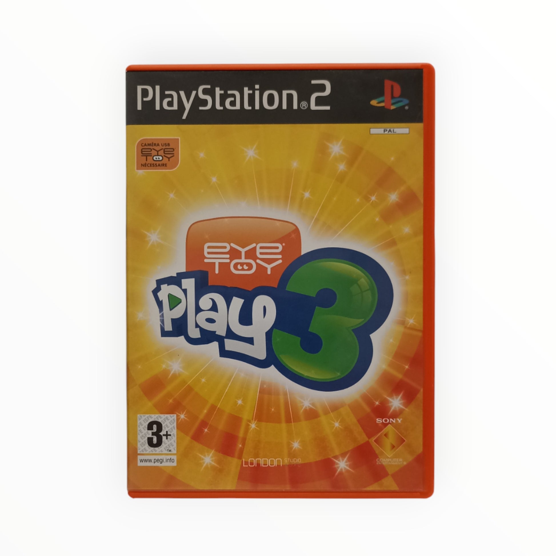 EyeToy Play 3 sur PS2 jeu original complet avec boîte, notice et disque