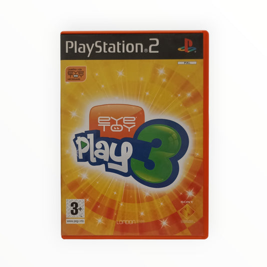 EyeToy Play 3 sur PS2 jeu original complet avec boîte, notice et disque