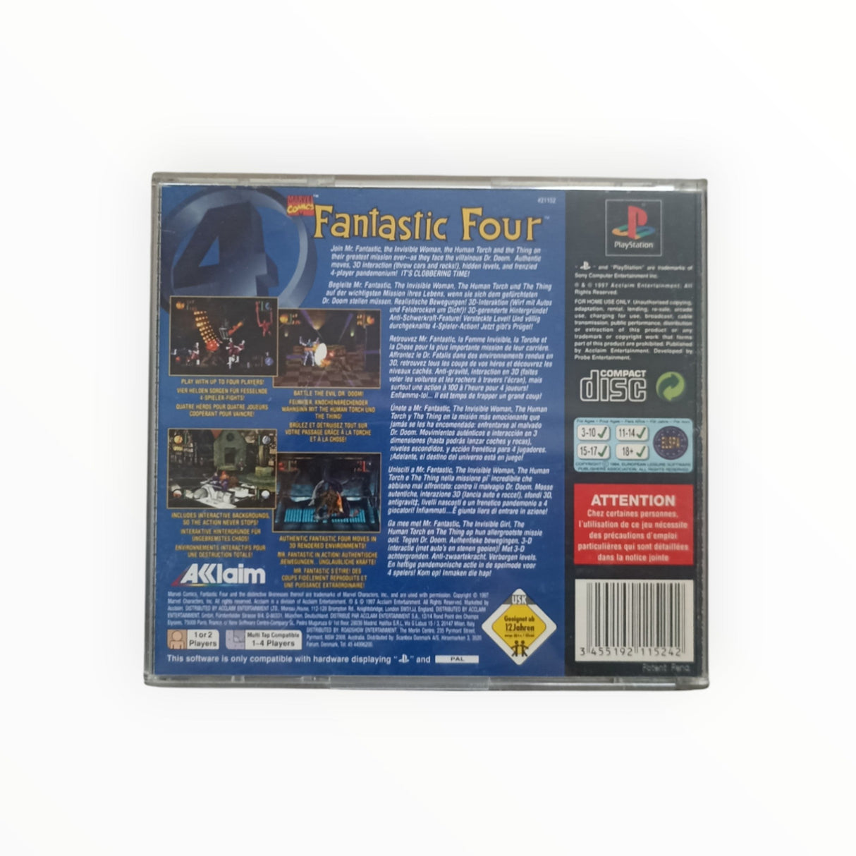 Fantastic Four Playstation 1 (PS1) - Masaru