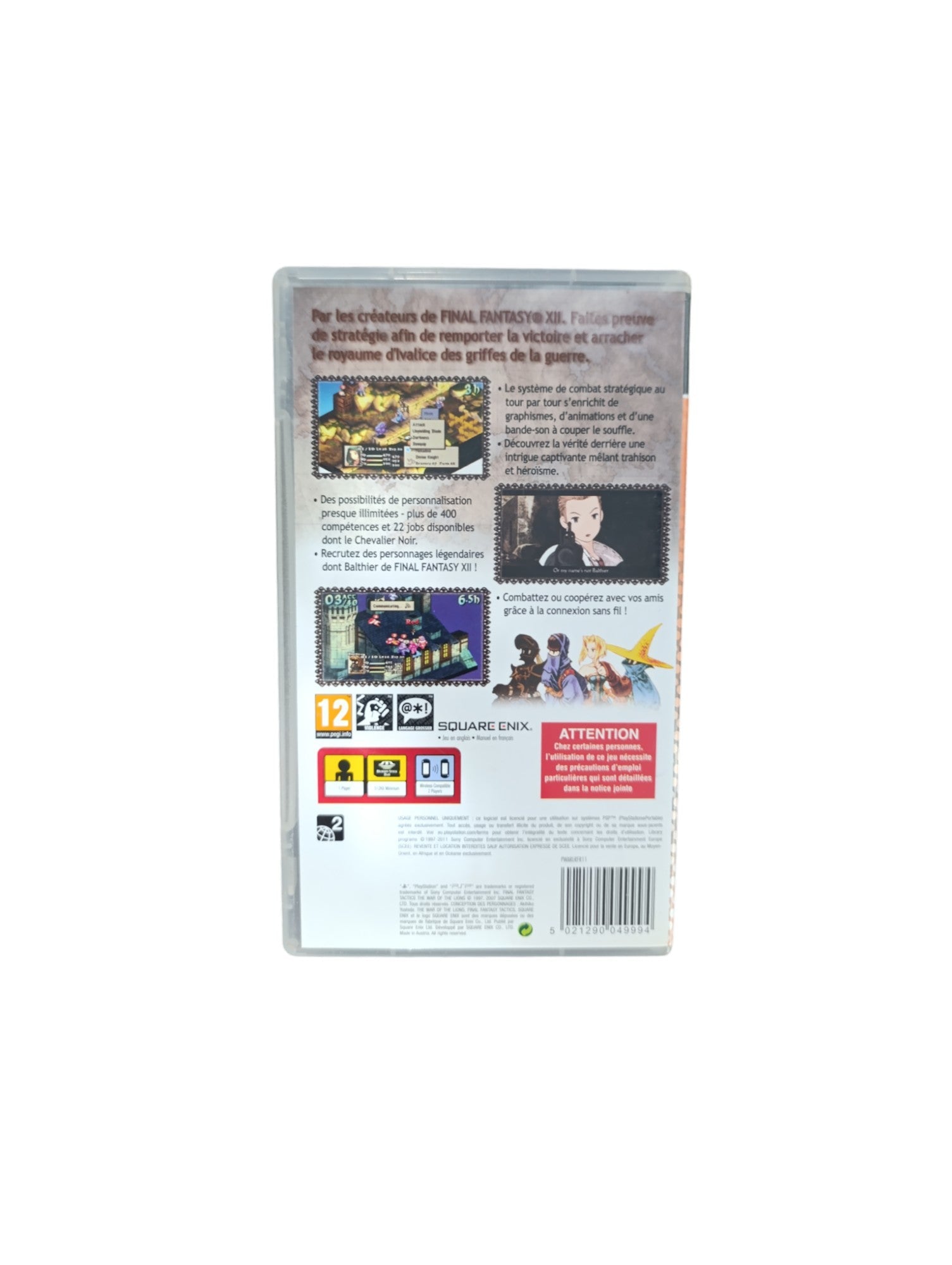 Final Fantasy Tactics: The War of the Lions – PSP Essentials (Complet) - Masaru