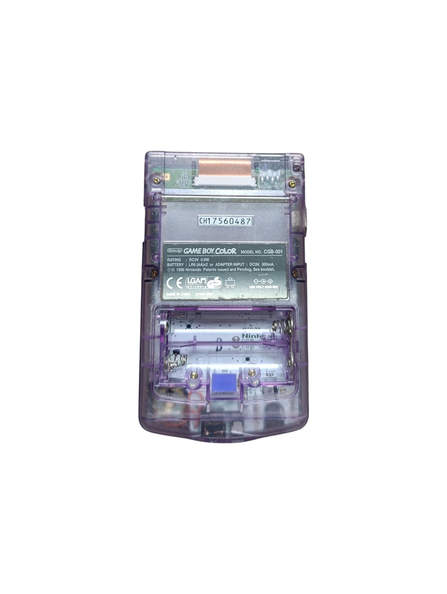 Game Boy Color transparente violette – console loose - Masaru