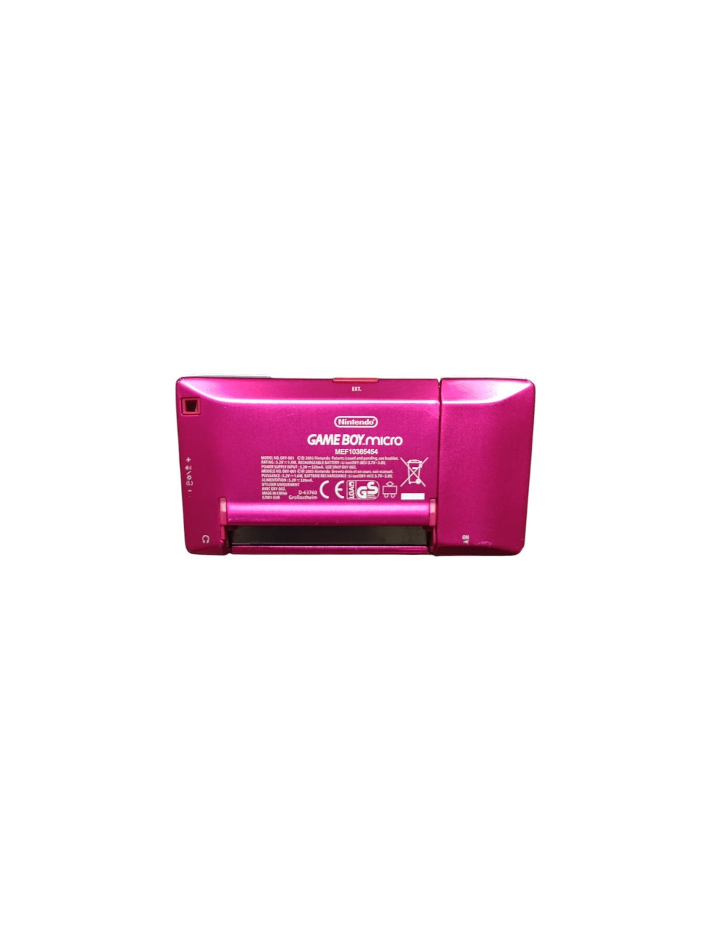 Game Boy Micro rose – console loose (sans boîte ni notice) - Masaru