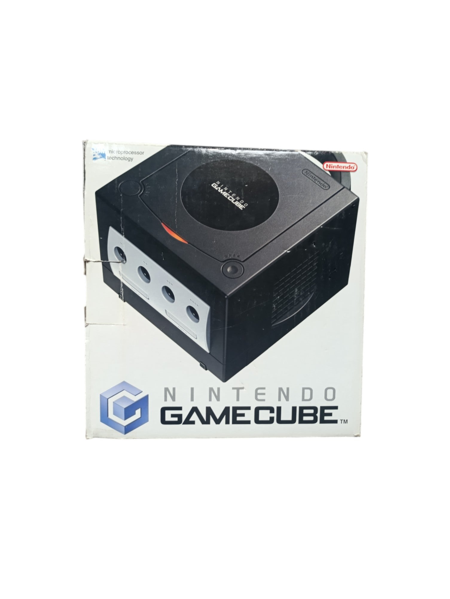 Console Nintendo GameCube noire complète avec manette et câbles version française sans notice