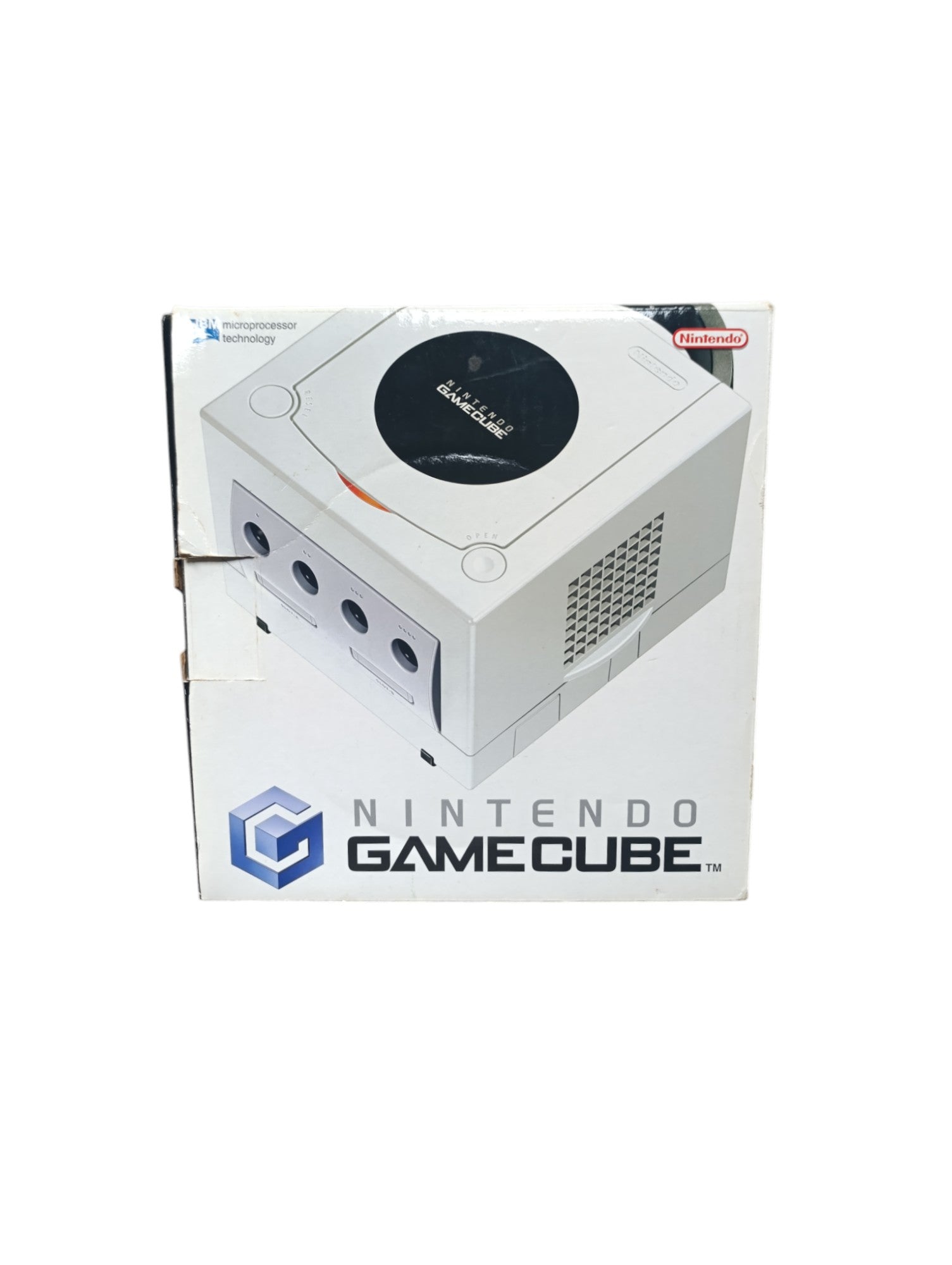 Console Nintendo GameCube édition Pearl complète avec manette et câbles version française