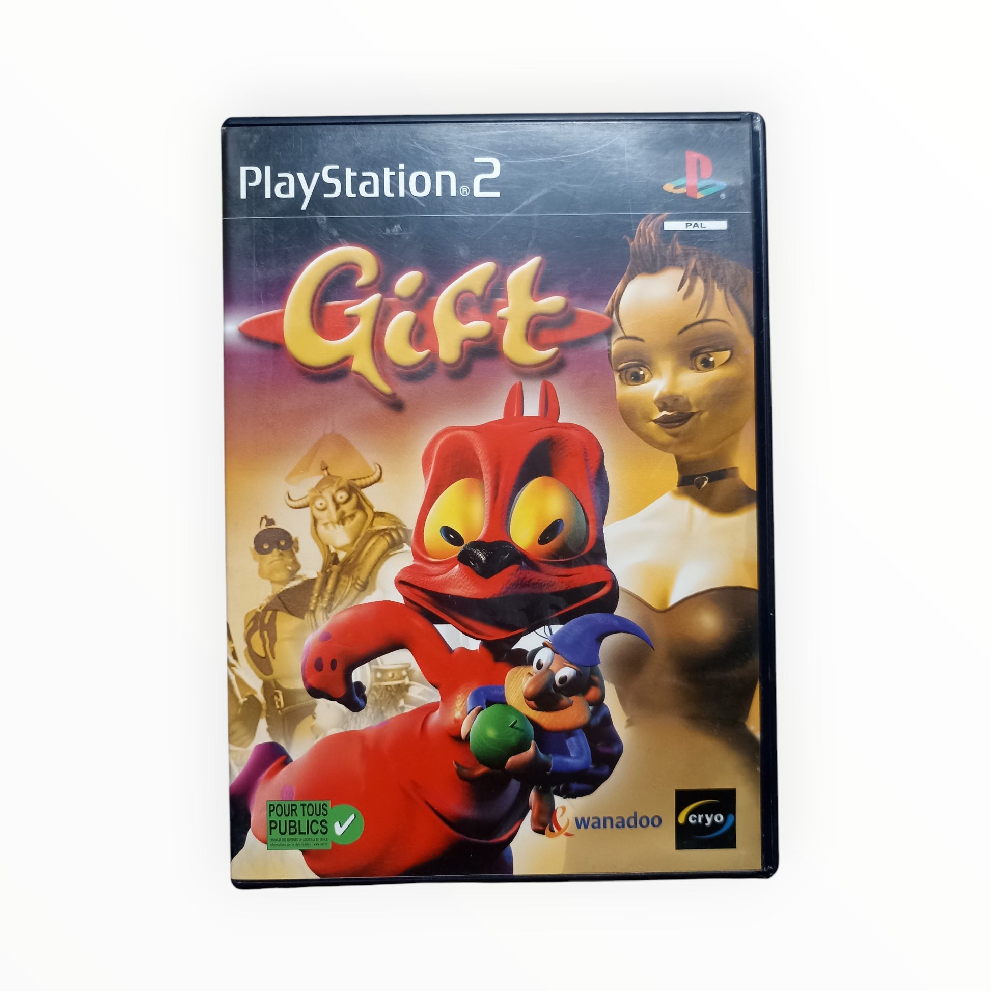 Gift PlayStation 2 PS2 PAL FR disque original fonctionnel nickel
