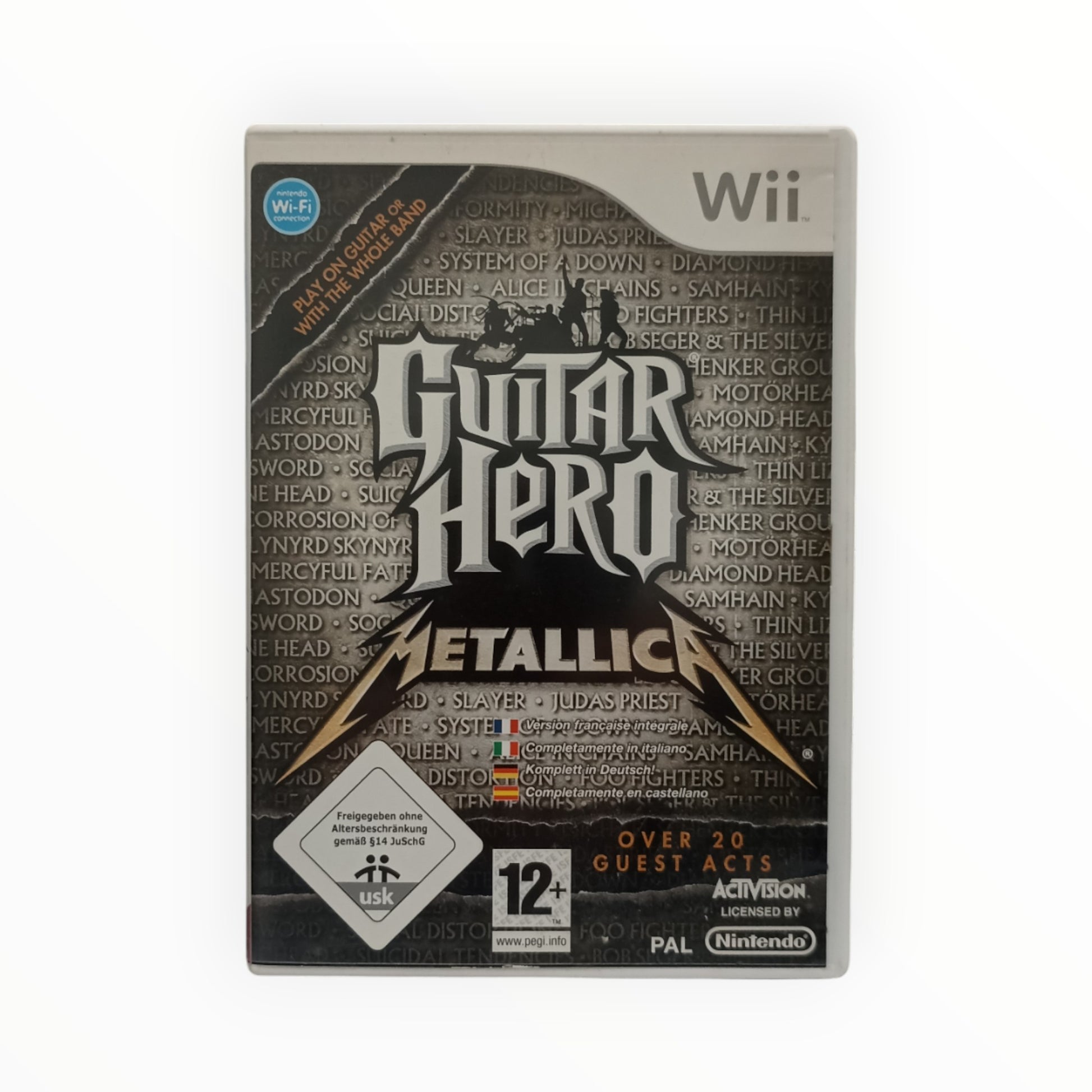 Guitar Hero Metallica sur Nintendo Wii jeu complet avec boîte et notice