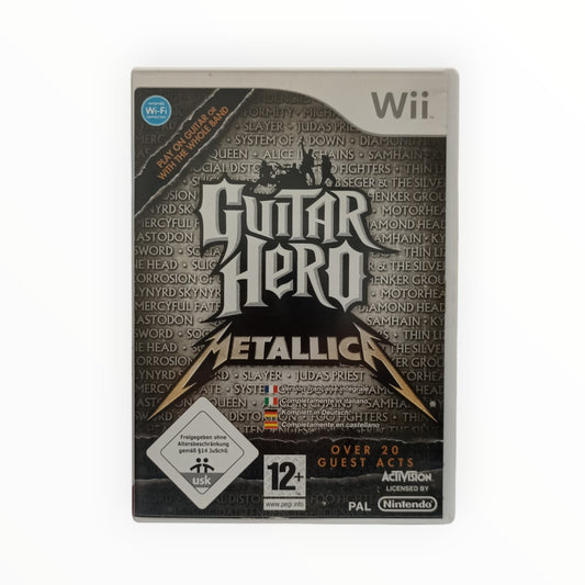 Guitar Hero Metallica sur Nintendo Wii jeu complet avec boîte et notice