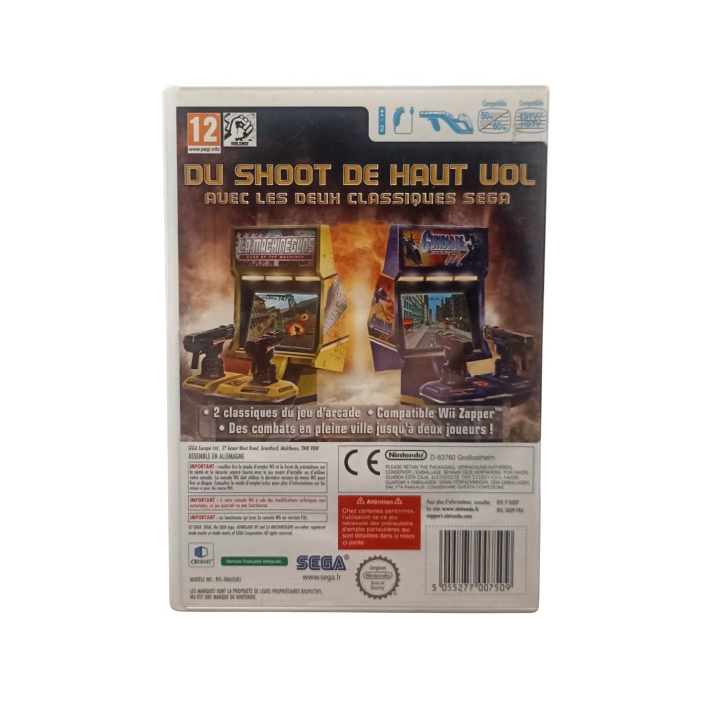 Gunblade NY & L.A. Machineguns Arcade Hits Pack (WII) complet - Masaru