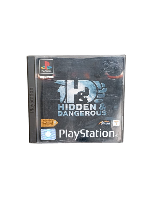 Hidden & Dangerous PlayStation 1 complet en boîte avec CD et notice