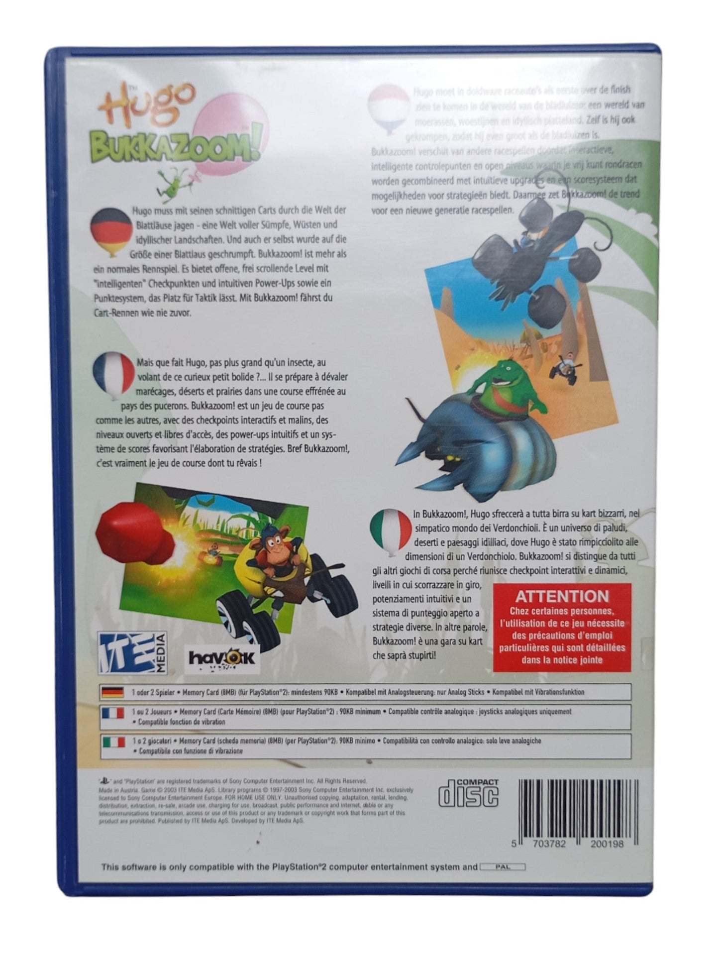 Hugo : Bukkazoom! Playstation 2 (PS2) - Masaru