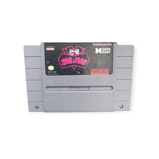 Jeu Joe & Mac Super Nintendo version USA NTSC original en cartouche ou complet"