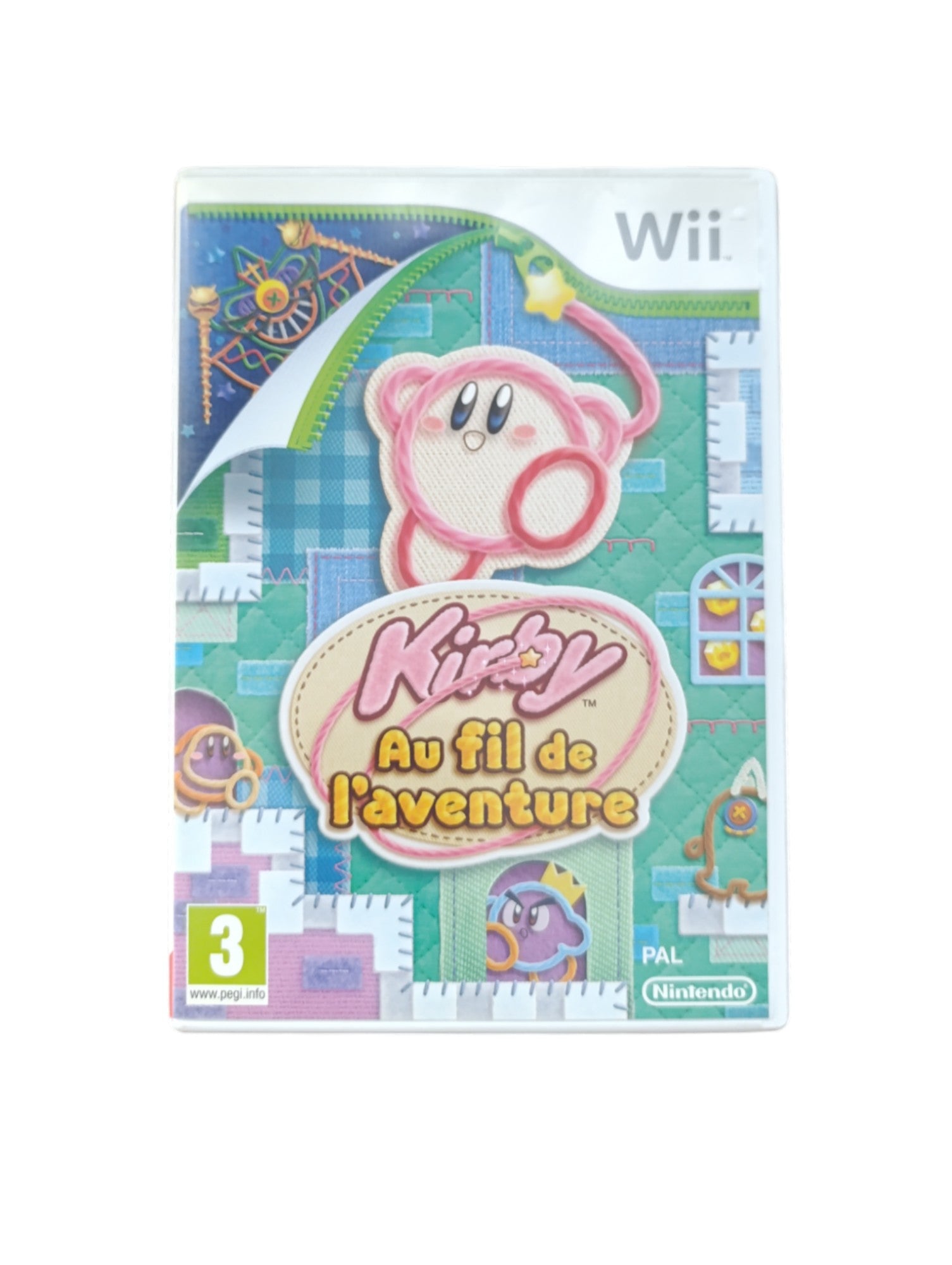 Jeu Kirby au fil de l’aventure sur Nintendo Wii complet en boîte avec notice
