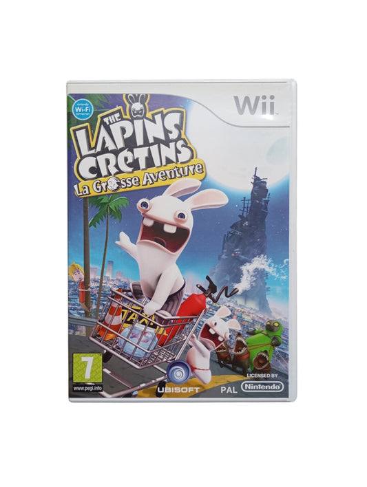 The Lapins Crétins La Grosse Aventure Nintendo Wii jeu complet original
